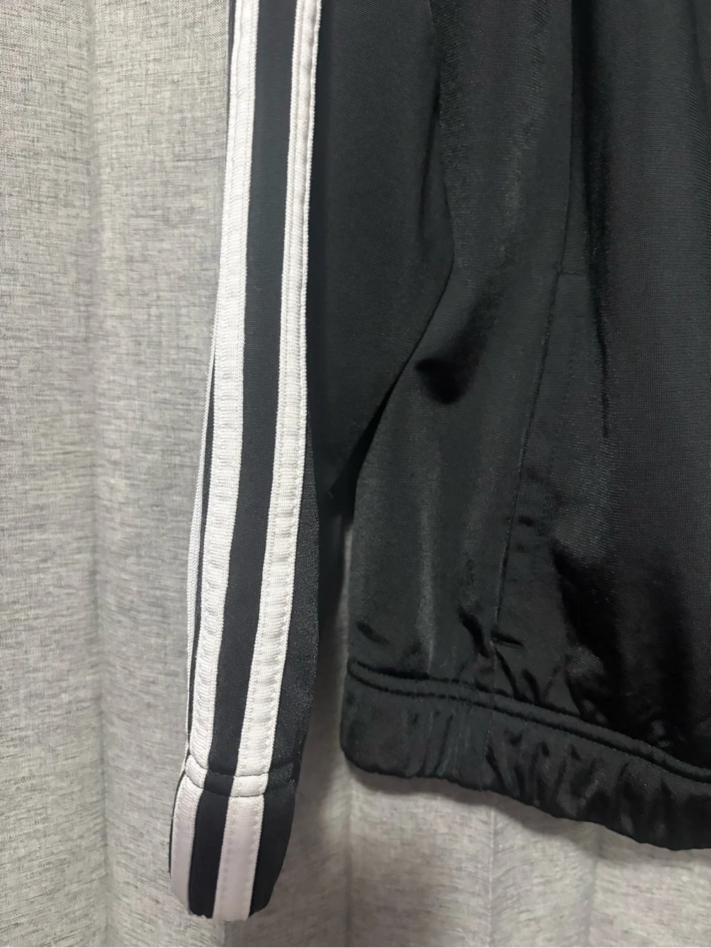 Adidas Men’s 3 Stripes Black Zip Up Jacket Size XL